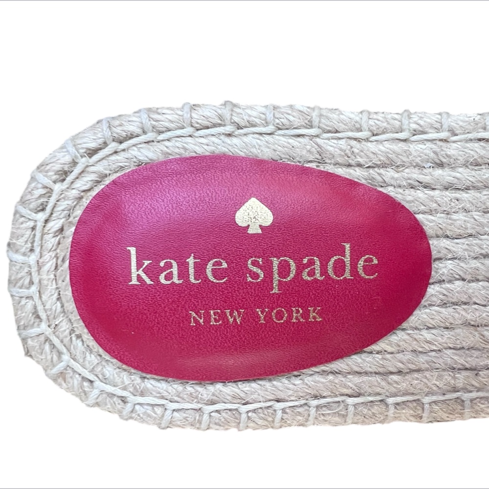 Kate Spade Rosie 2 Cherry Flat Mules Embroidered Espadrilles Women's Size 9.5 - Picture 6 of 12